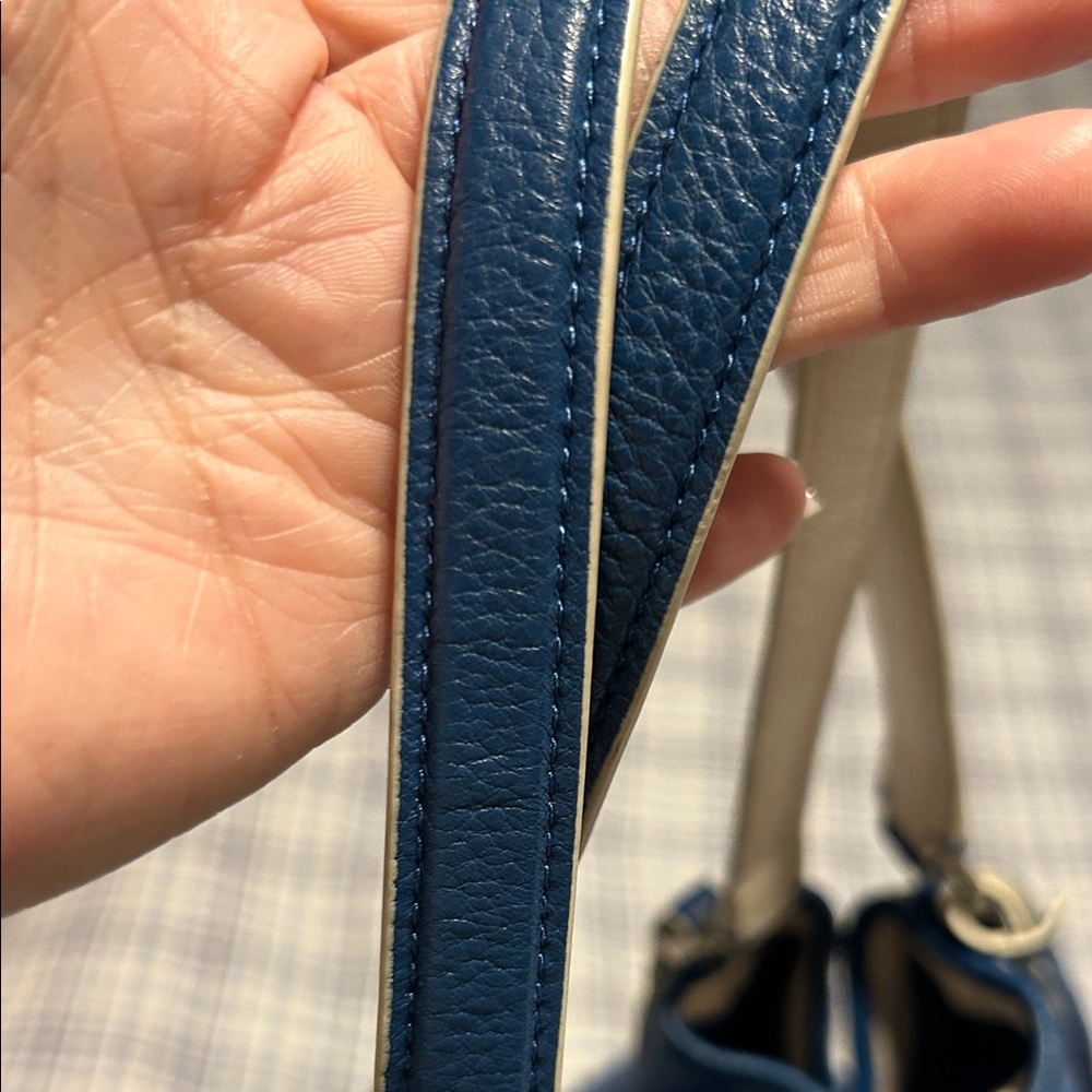 Coach Blue Denim purse with Carriage Design Coach Edie - Picture 5 of 13